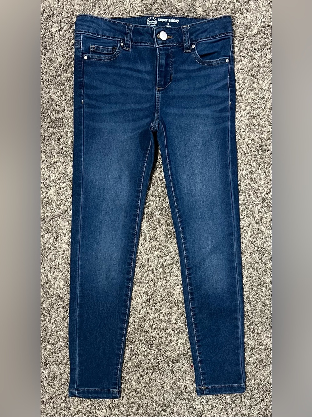 Wonder Nation Girls ‘Super Skinny’ Denim Blue Jeans! Size 8. 👖💙